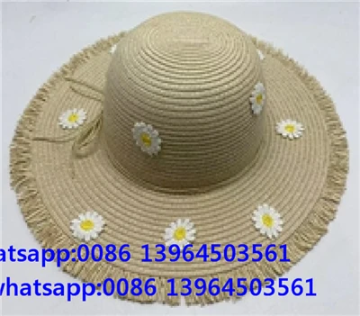 کلاه حصیری گل دختر بچه تاسال برای تابستان