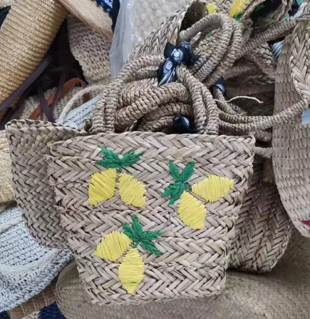 کیف دستی نی گلدوزی کوچک