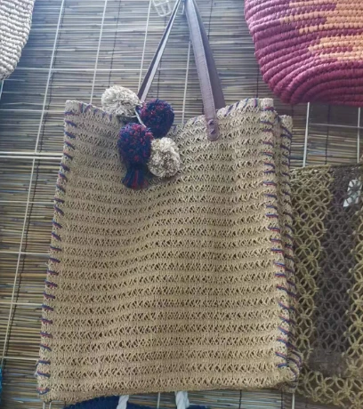 کیف قلاب بافی بانوی تابستانی