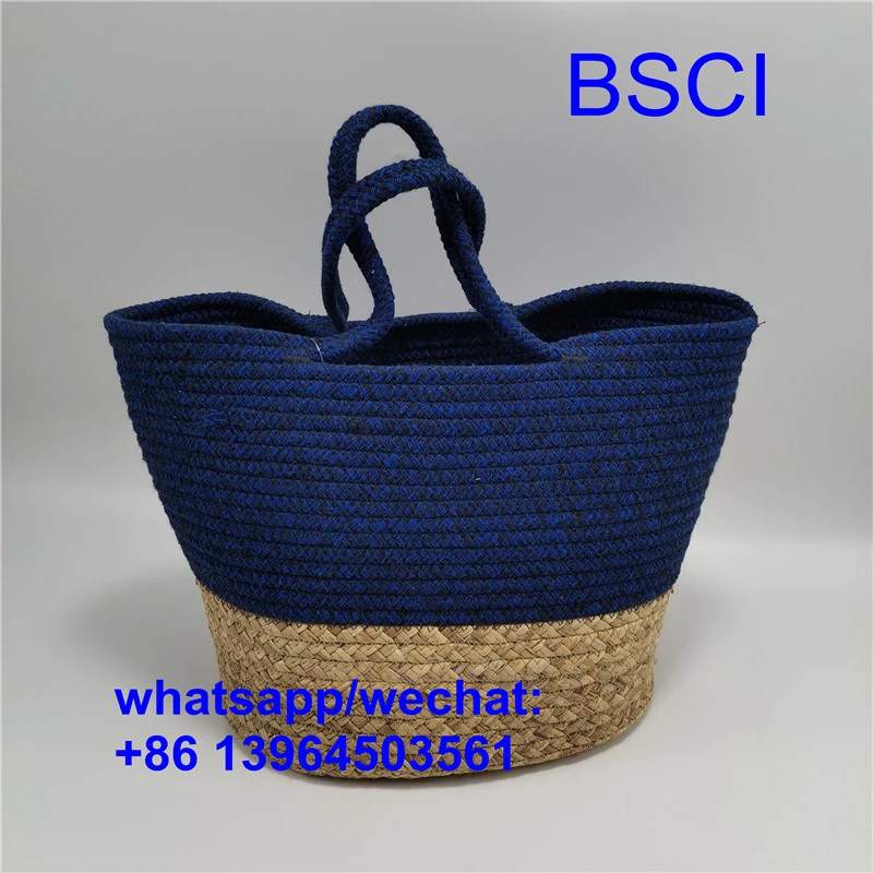 کیف ساحلی حصیری طبیعی بافته شده