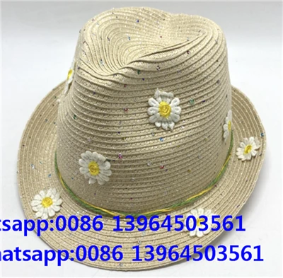 کلاه ساحلی فدورا رنگارنگ بژ گلی