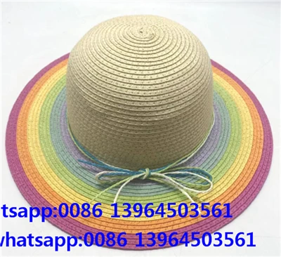 کلاه ساحلی تابستانی نی کاغذی دخترانه