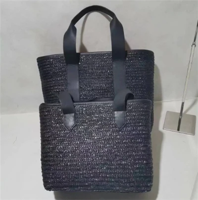 ست یک کیسه زنانه بافته شده سیاه گندم