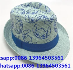کلاه تابستانی حصیری تنفسی مردانه آبی