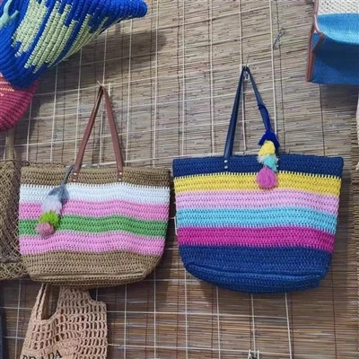 کیف ساحلی بزرگ رنگین کمان زنانه